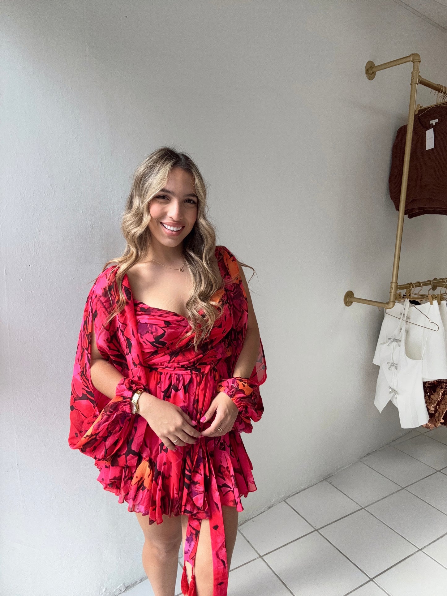 Fuchsia Multi Romper