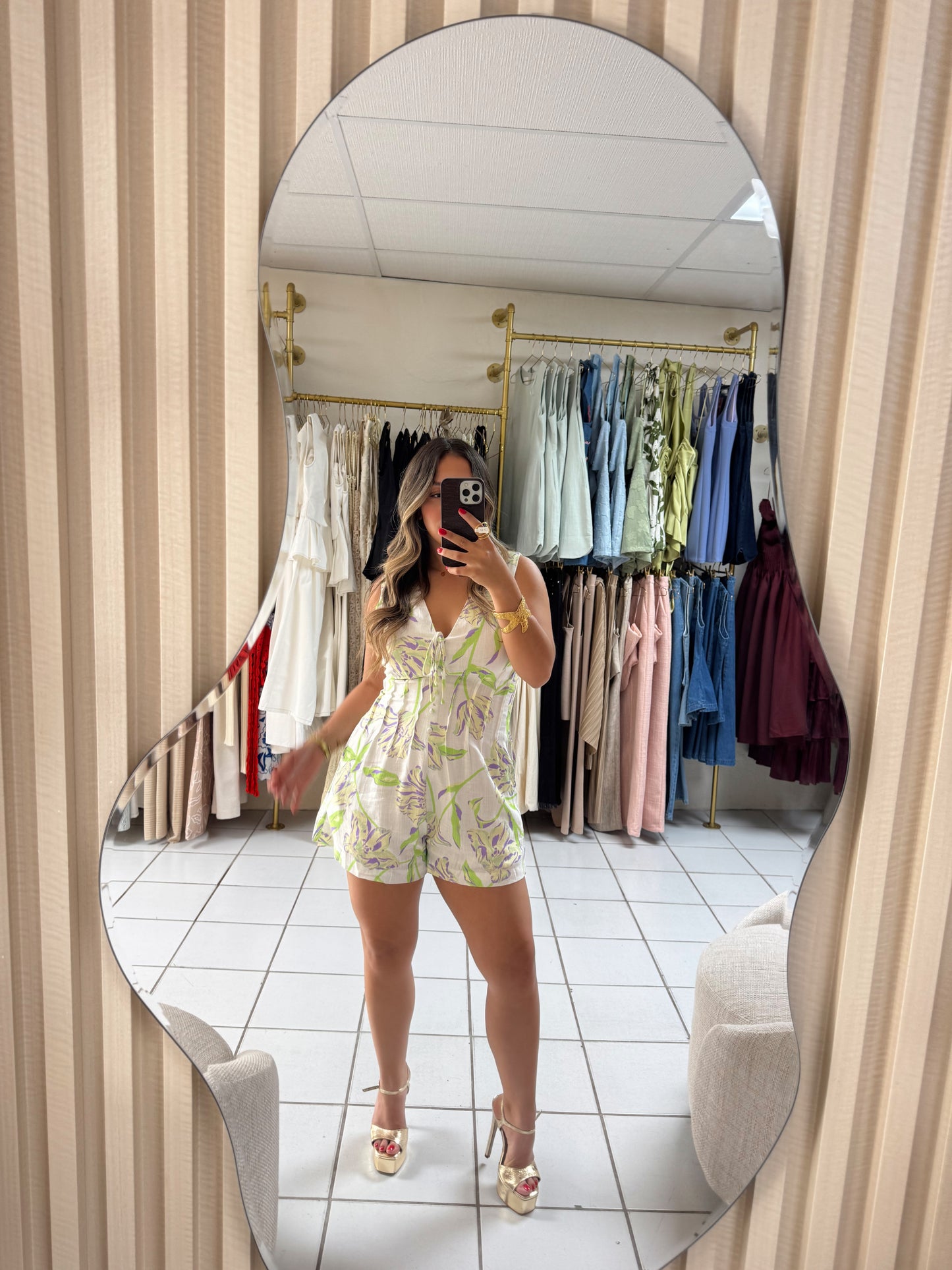 Linen Summer Romper