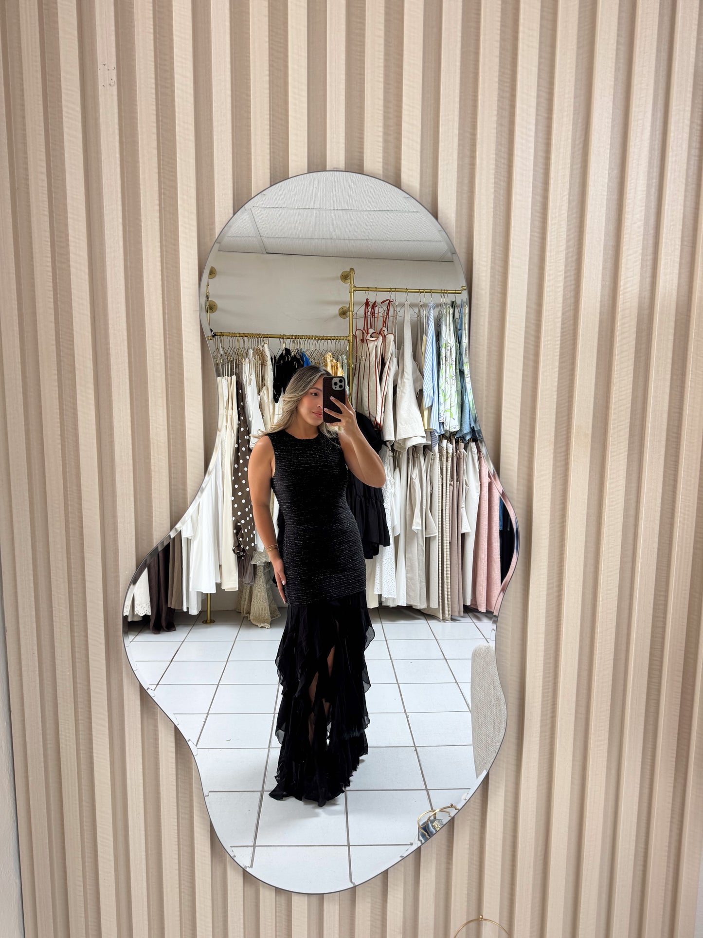 Black Fringe Dress