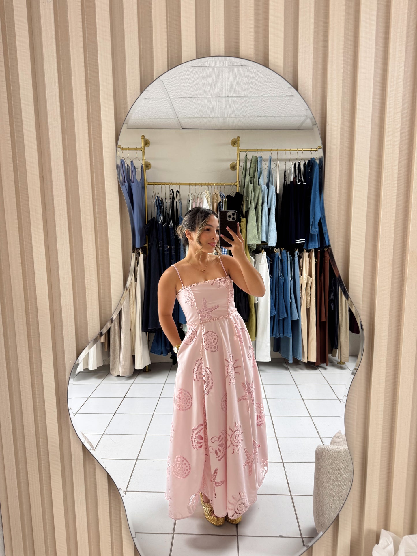 Seaside Eyelet Maxi