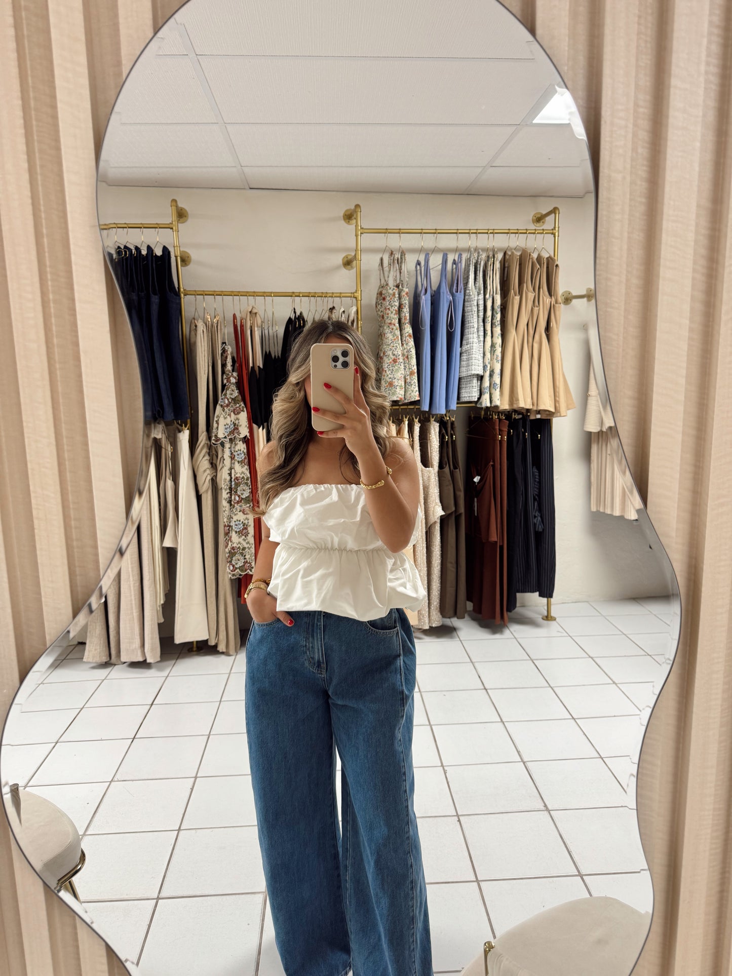 Strapless Bubble Top