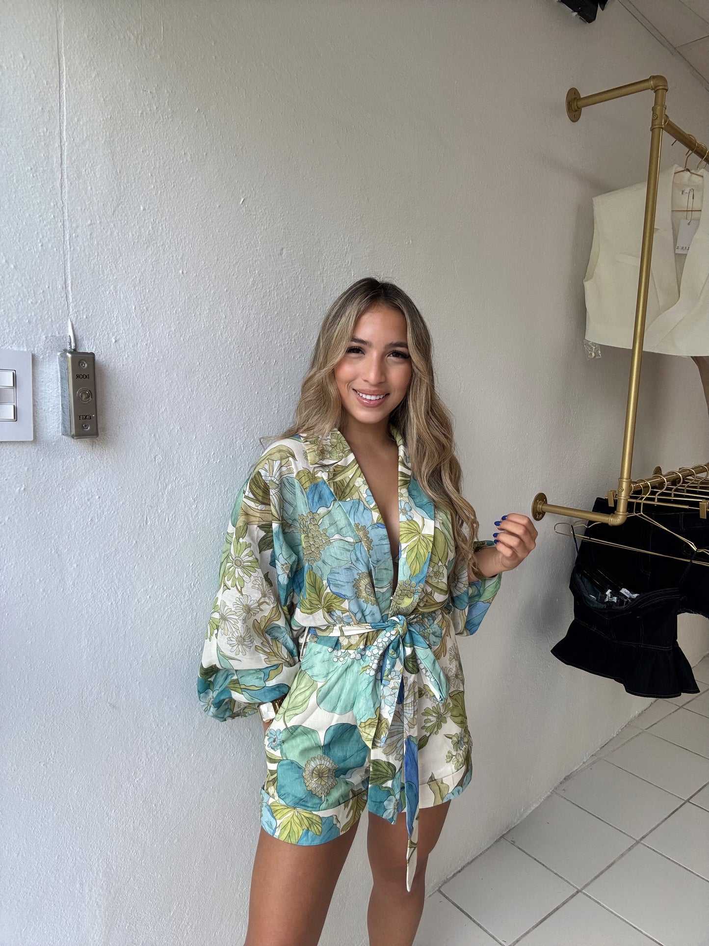 Flower Printed Romper