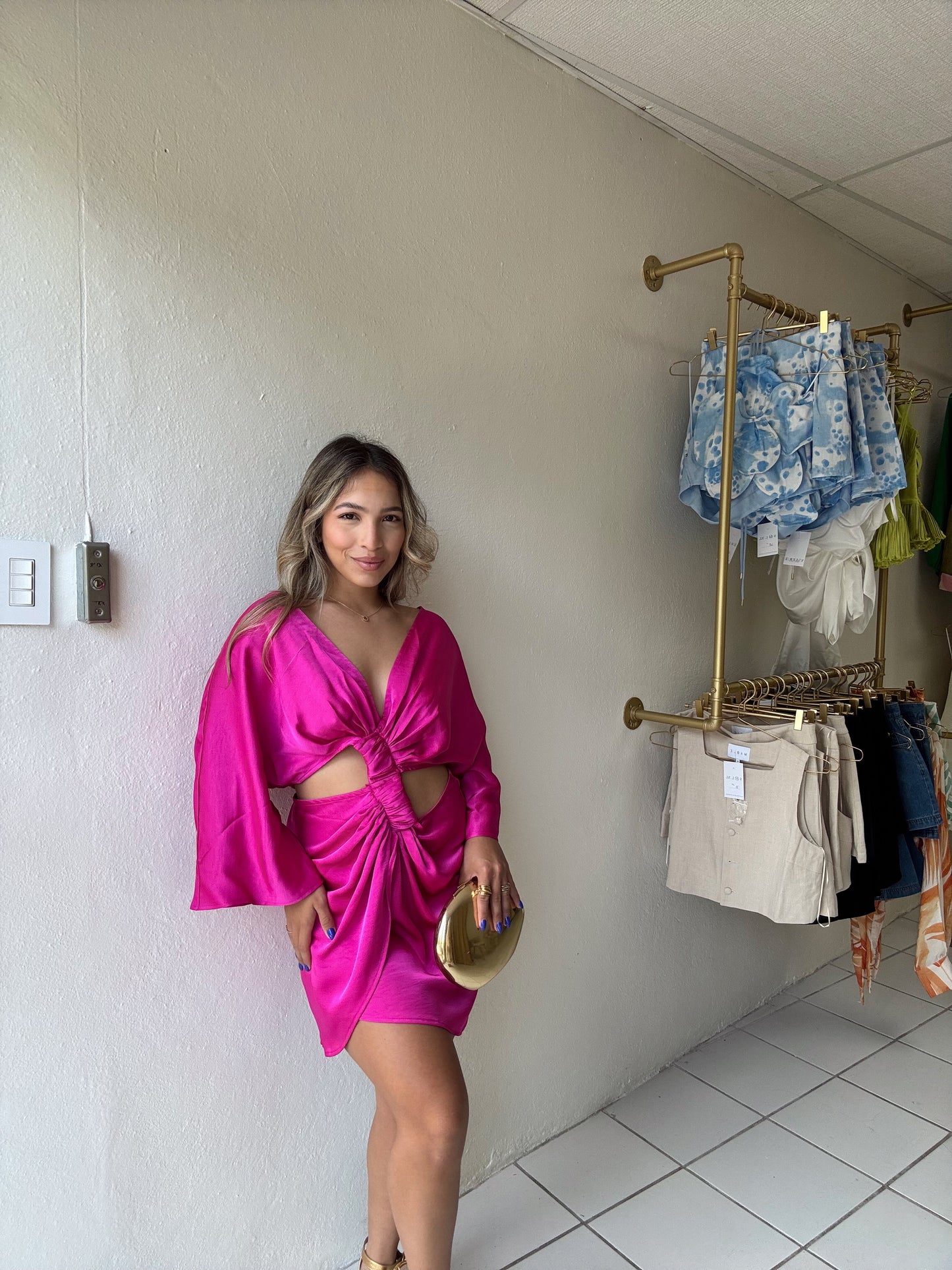 Crepé Mini Dress