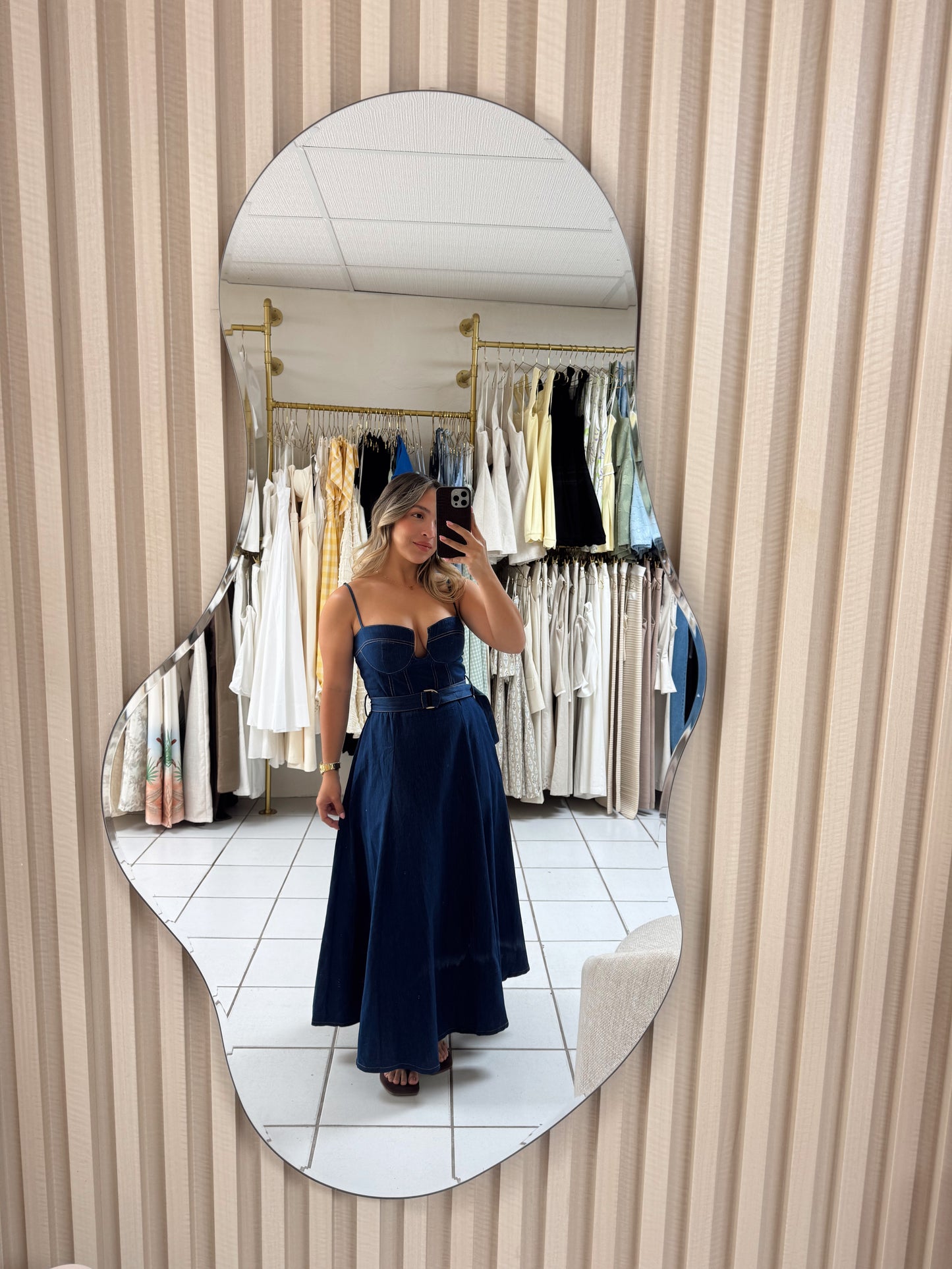 Denim Midi Dress