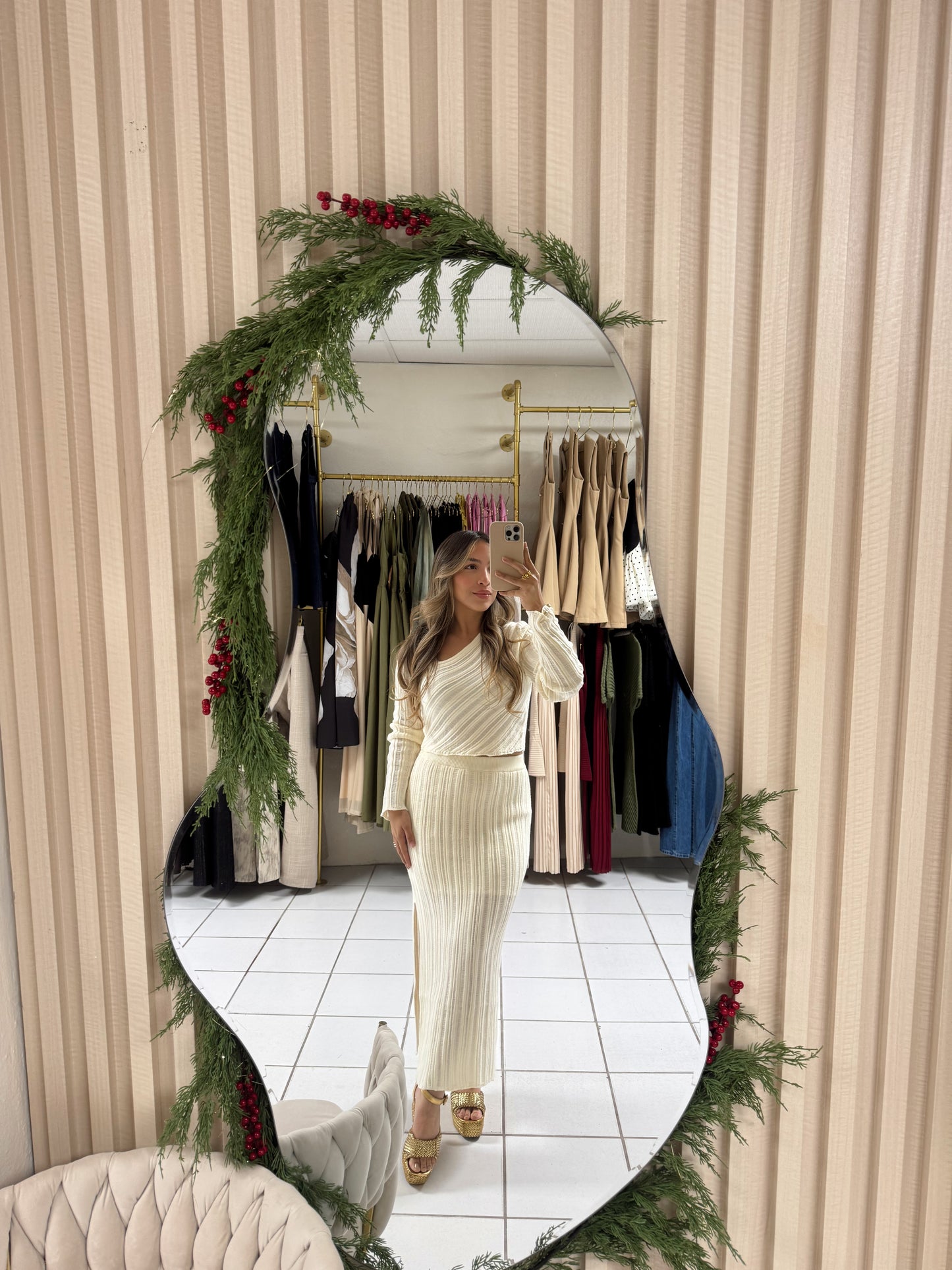 Knit Asymmetrical Set