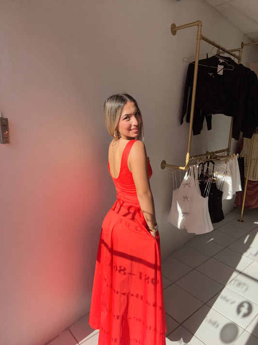 Red Maxi Dress