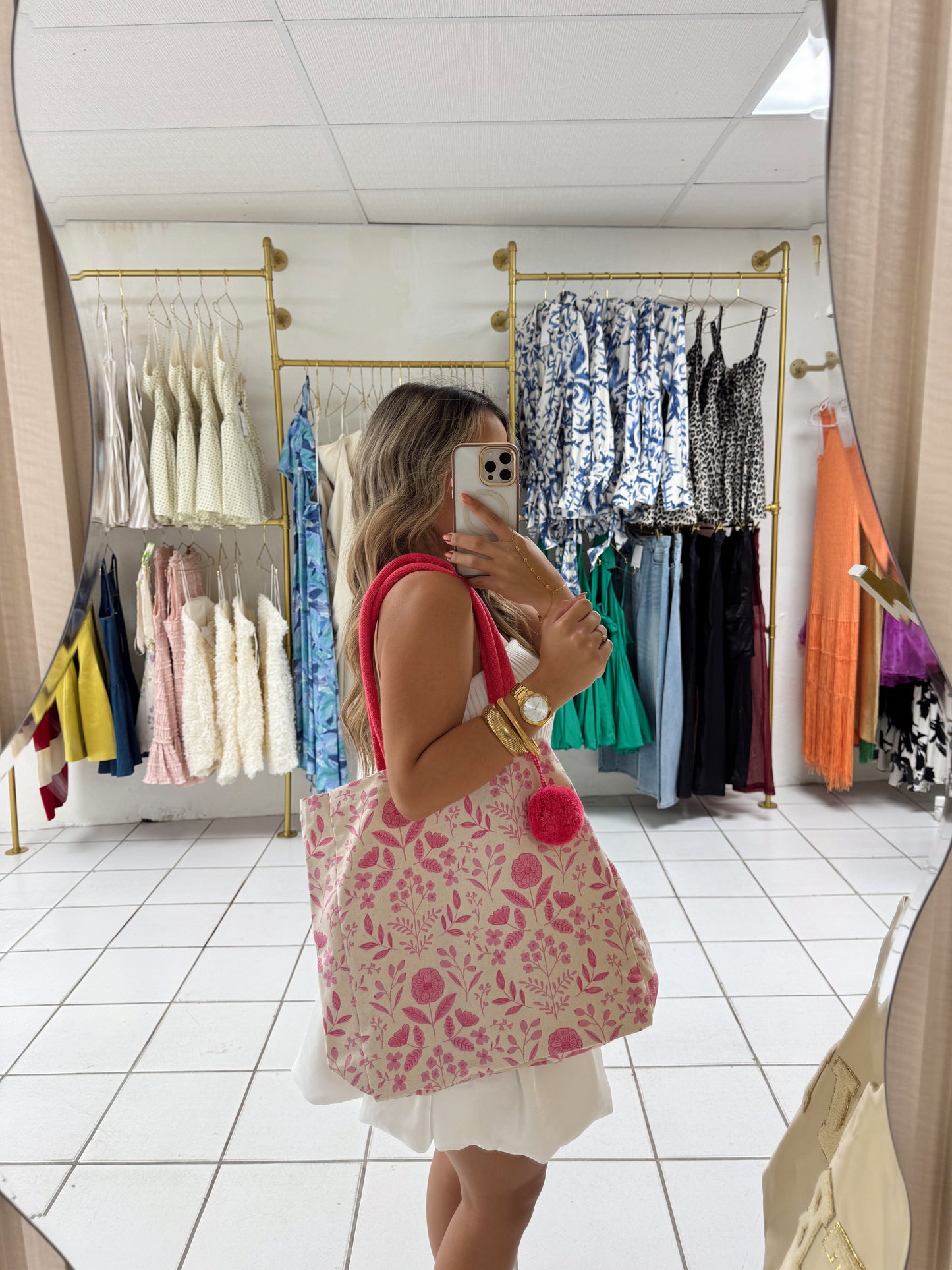 Pink Girl Tote Bag
