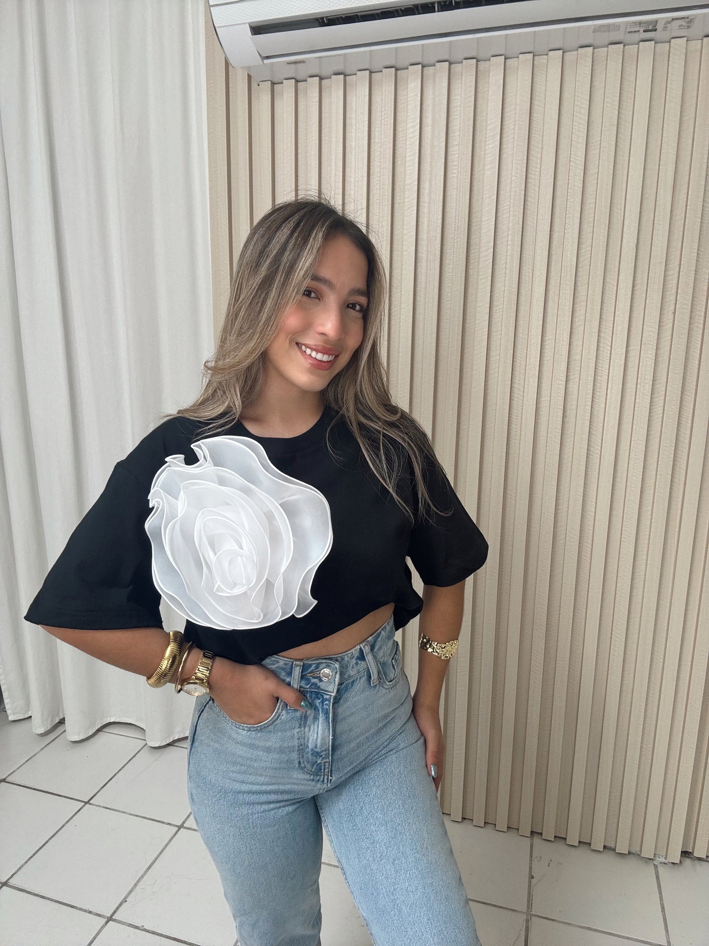 Oversized Flower Top