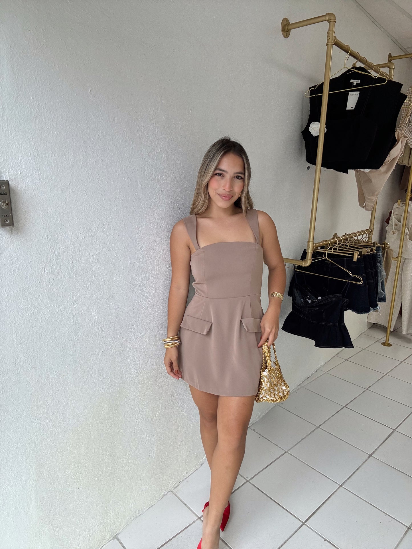 Pocket Mocha Romper