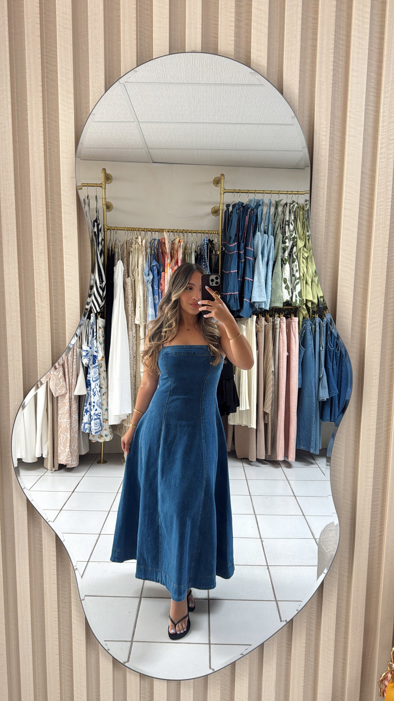 Denim Midi Dress