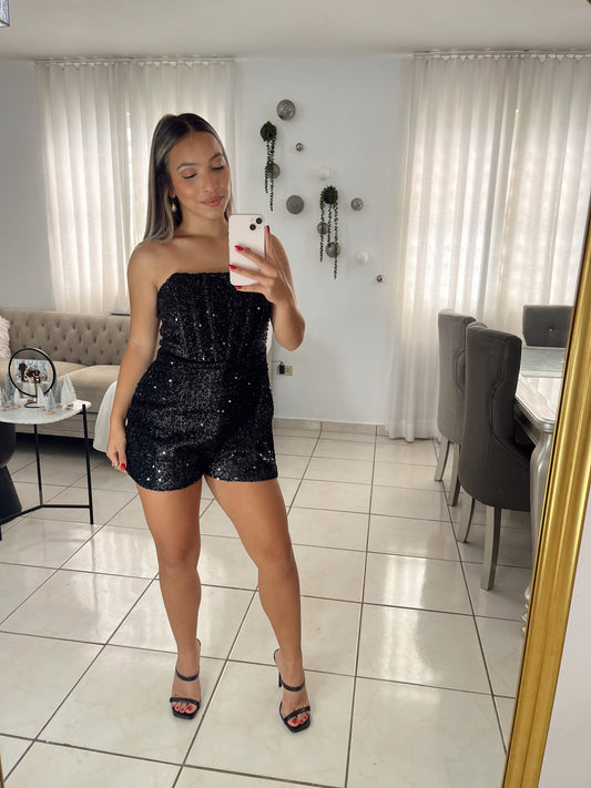 Bustier Sequins Romper