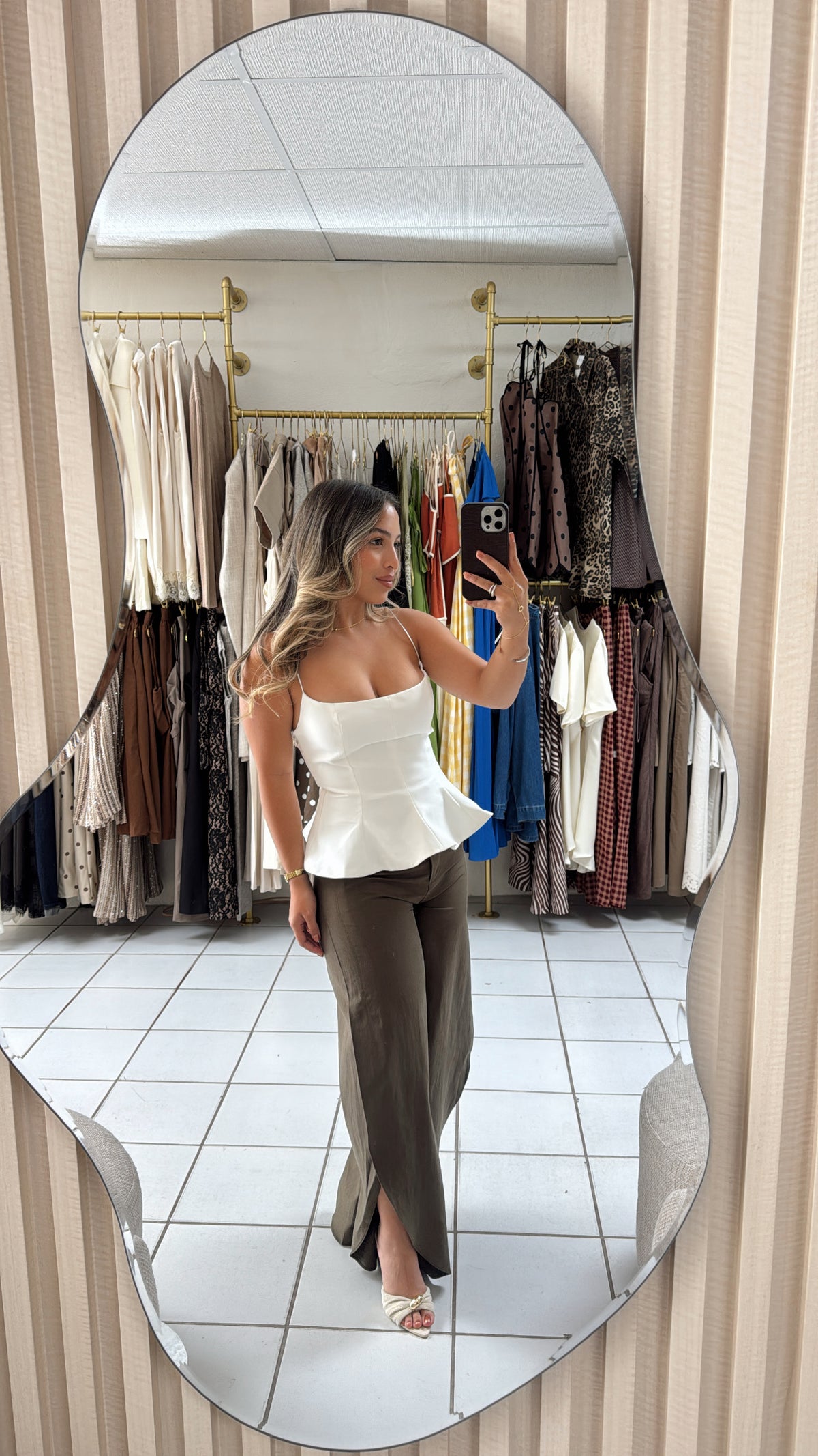 Cami Peplum Top