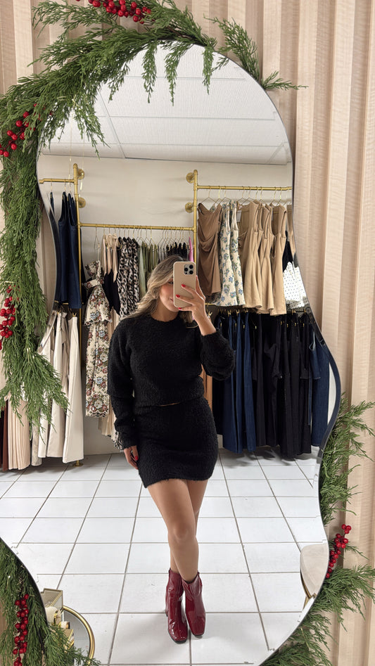 Sweater Skirt Set