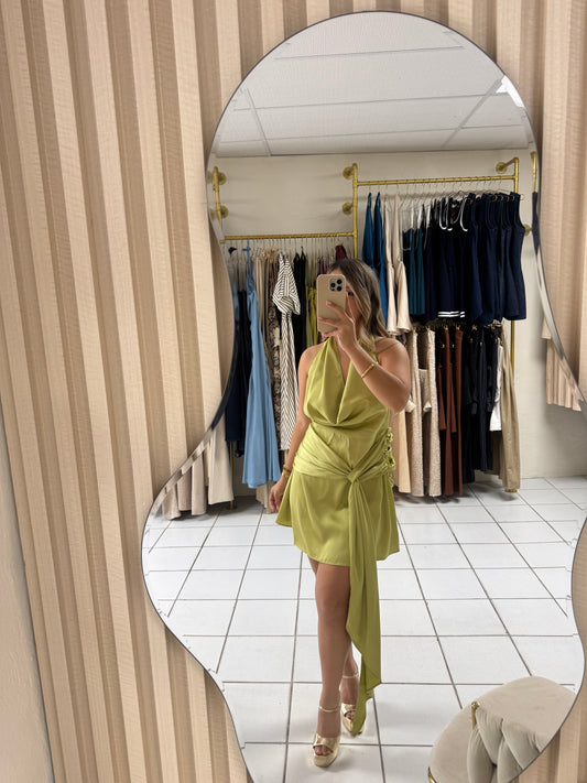 Draped Moss Dress
