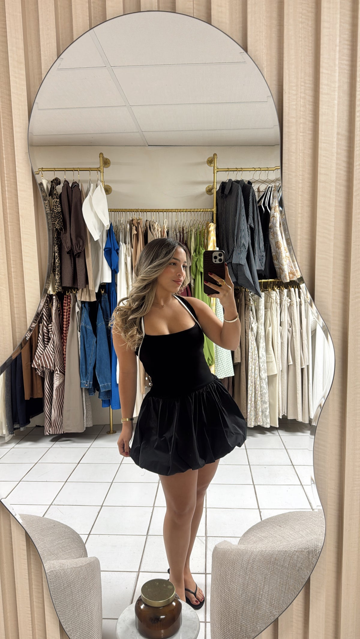 Scuba Bubble Skirt Romper