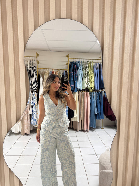 Lace Denim Set