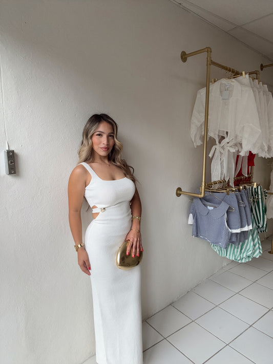 Knit Gold Details Maxi