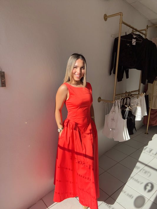 Red Maxi Dress