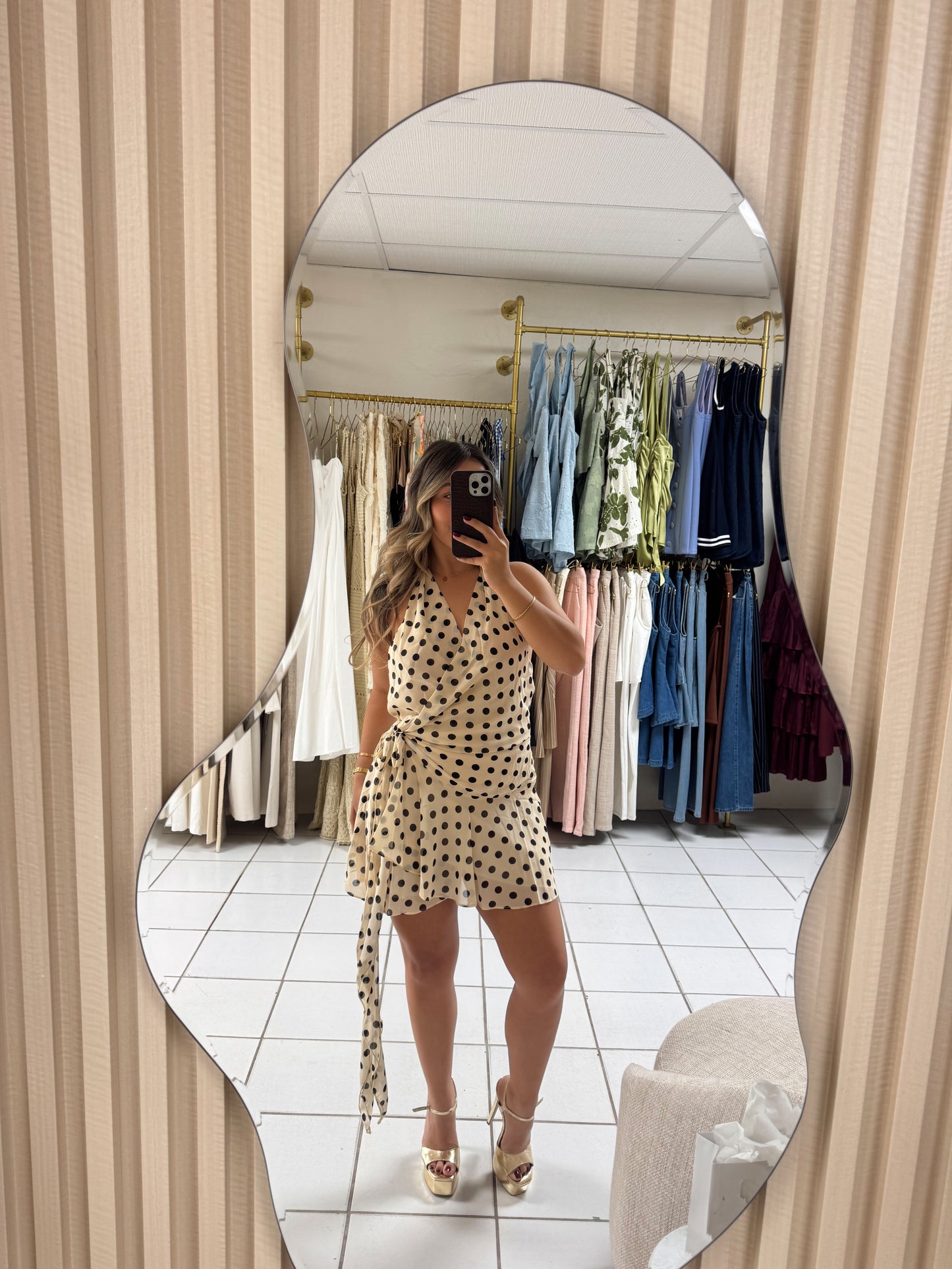 Polka Dot Wrap Dress
