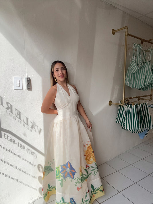 Dahlia Halter Midi Dress