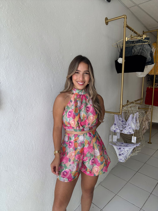 Dulce Floral Short Set