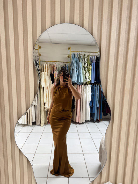 Open Back Sand Dress