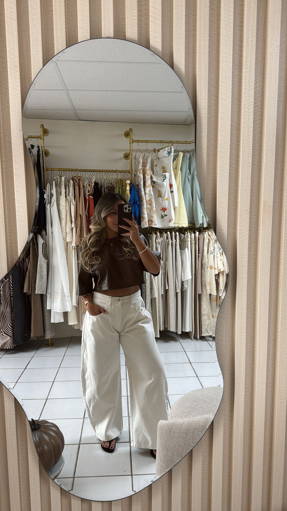 Faux Leather Crop Top