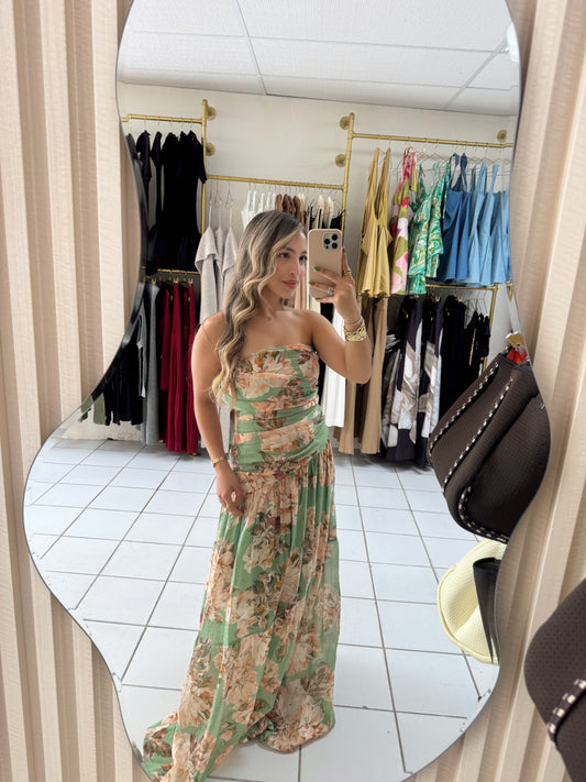 Olive Multi Maxi Dress