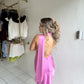 Orchid Satin Dress