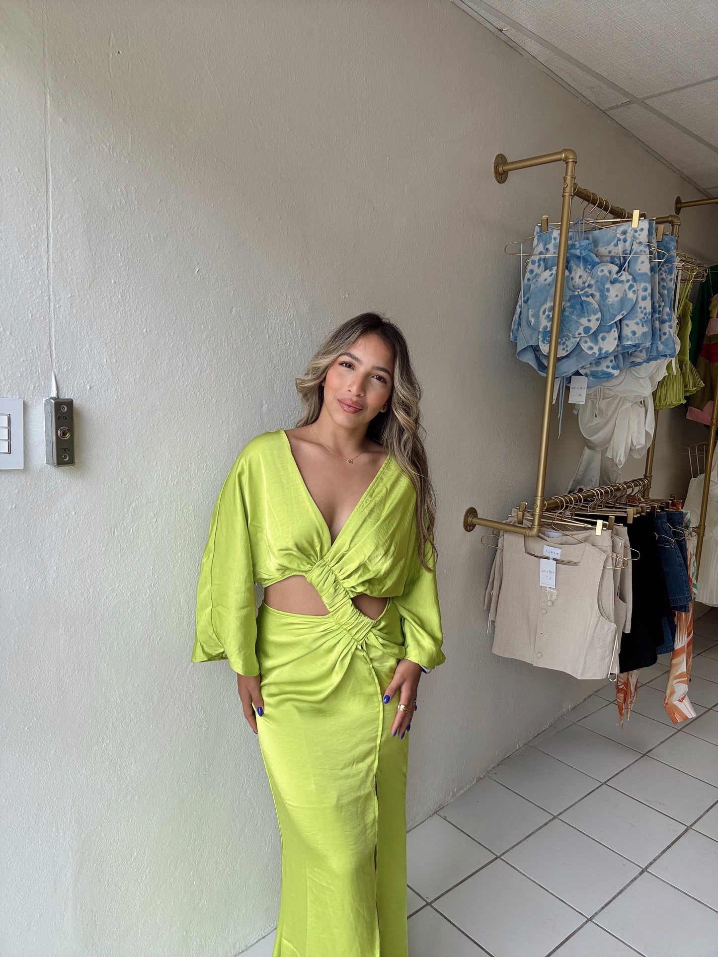 Crepé Maxi Dress
