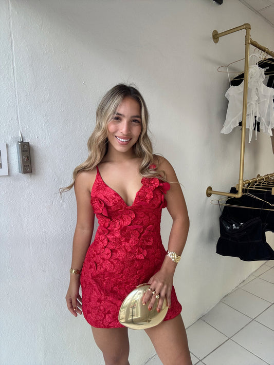 Stunning 3D Flower Dress