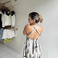 Textured Bow Mini Dress