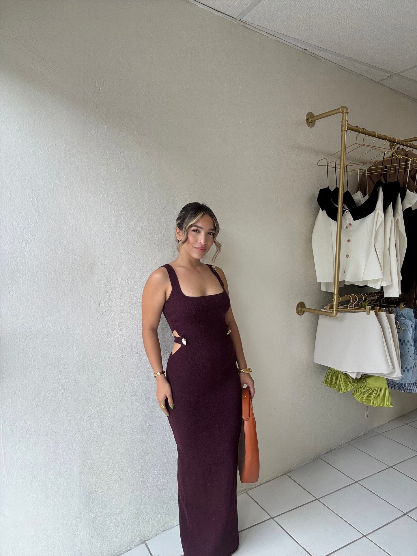 Cherry Cutout Maxi