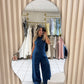 Halter Denim Jumpsuit