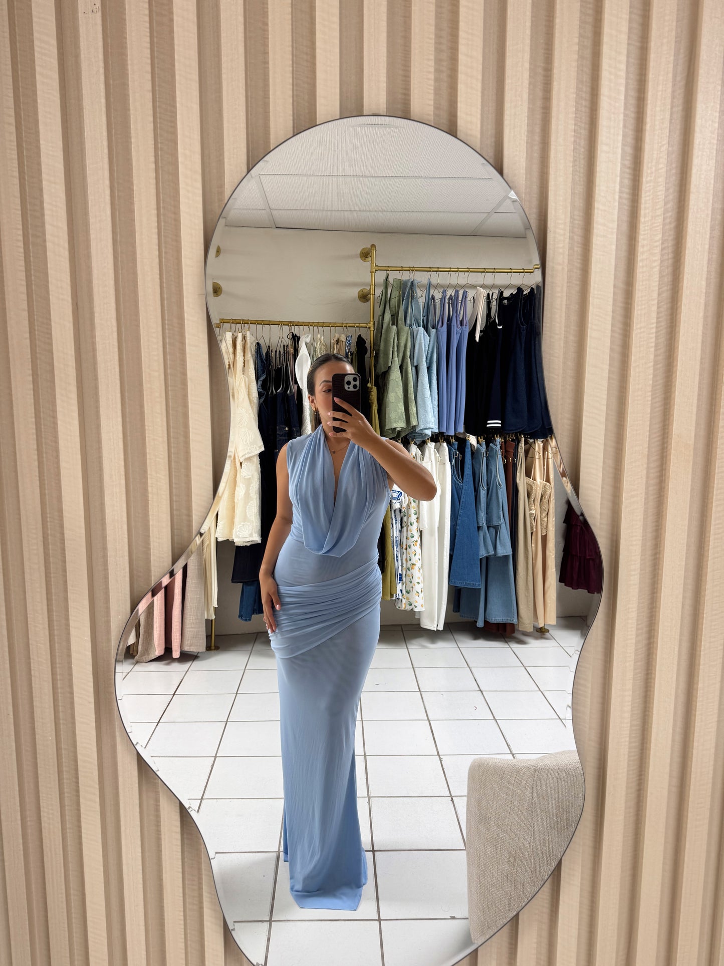 Mesh Cowl Maxi