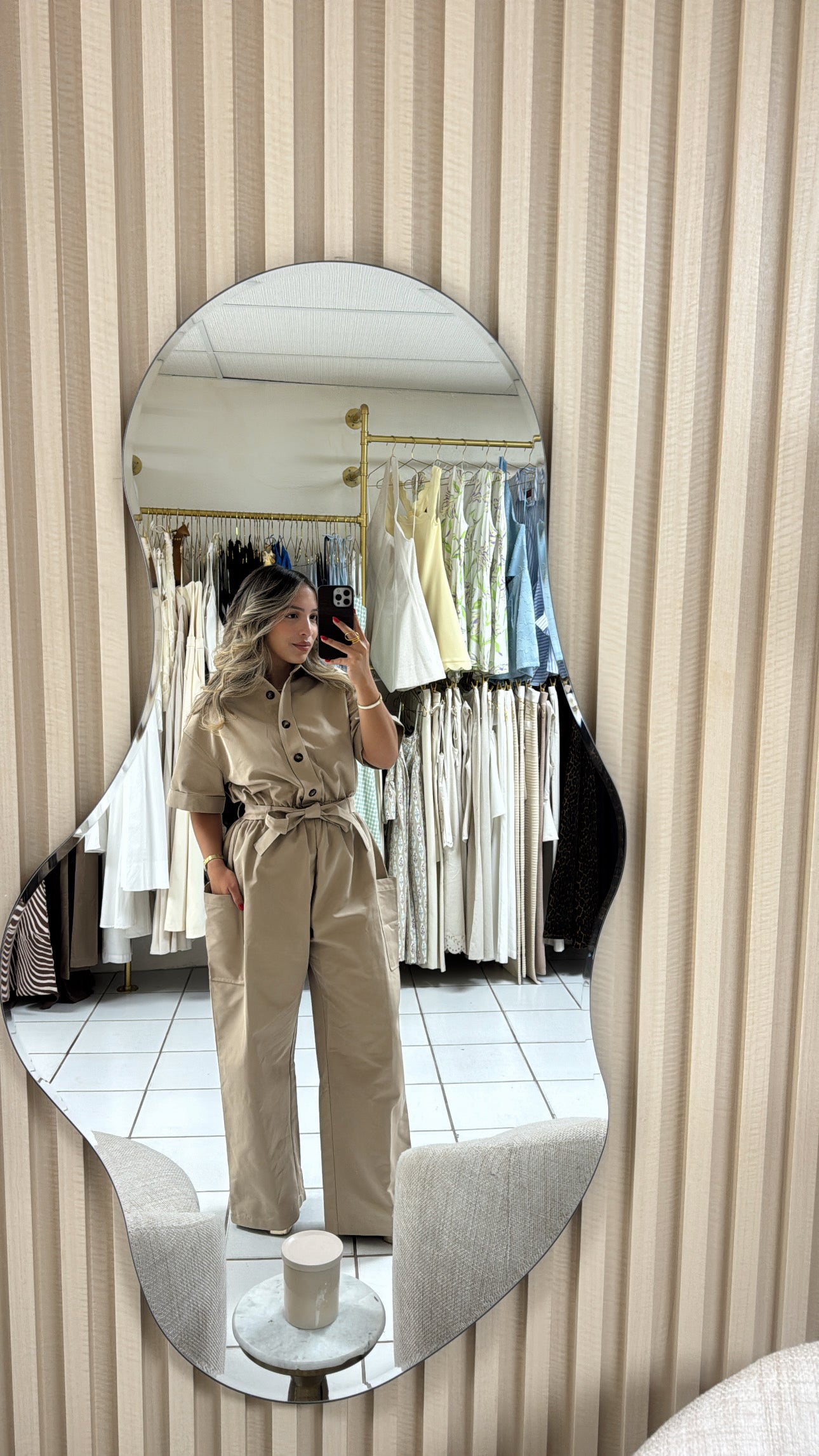Button Baggy Jumpsuit