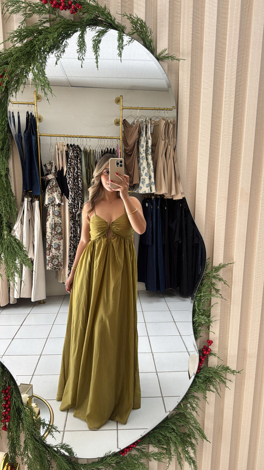 Ruched Drapping Maxi Dress