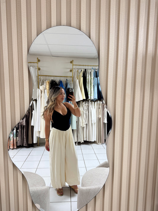 Cross Back Bodice Ballon Jumpsuit