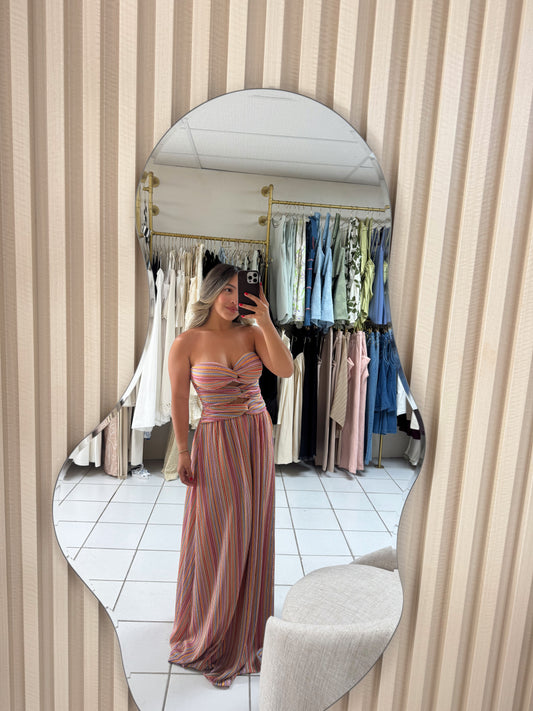 Pink Multi Maxi Dress