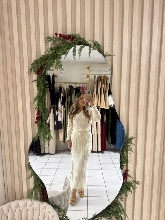 Knit Asymmetrical Set