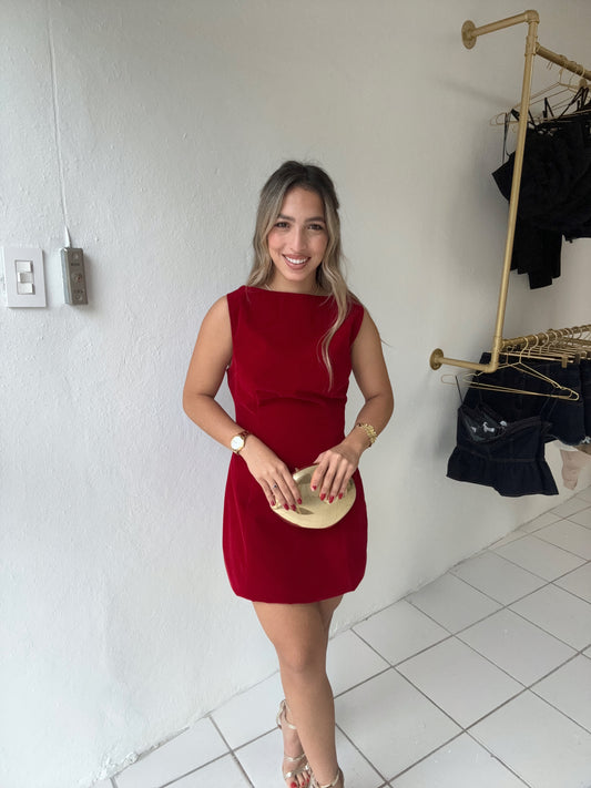 Red Velvet Dress