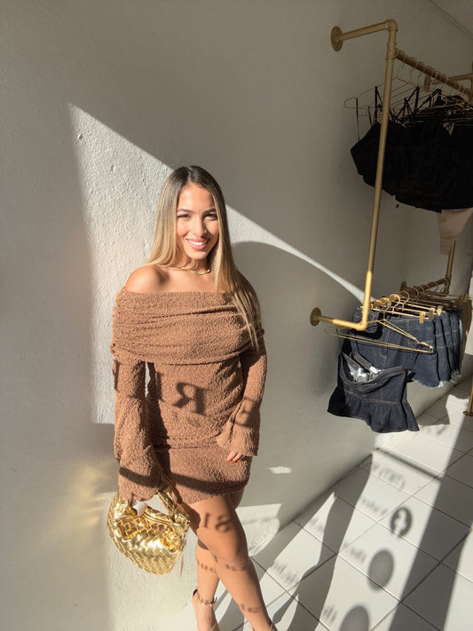 Off Shoulder Sweater Dress