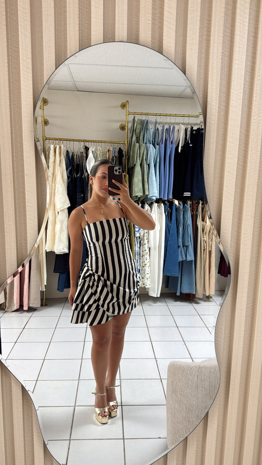 Striped Ruffle Dress