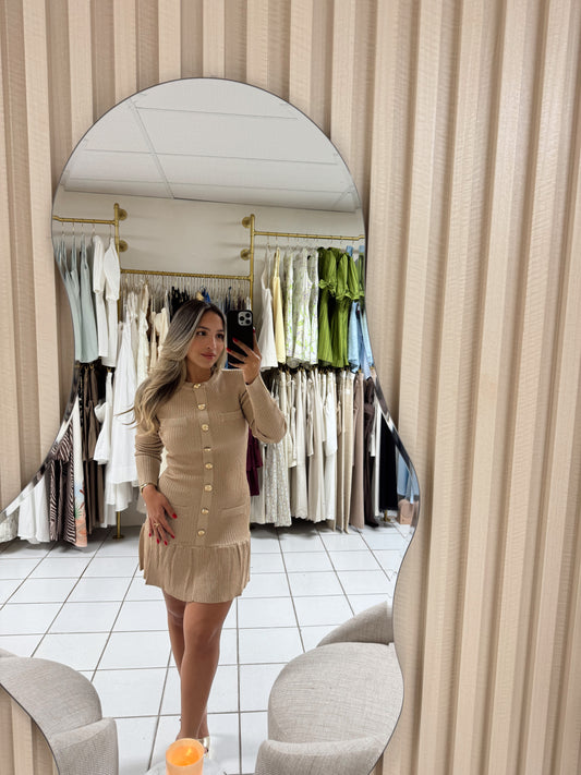Lurex Knit Mini Dress