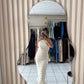 Cream Midi Dress