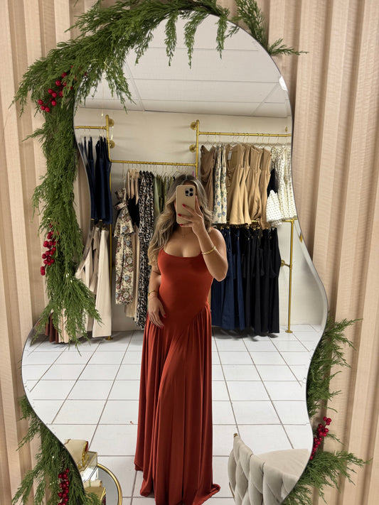 Rust Maxi Dress