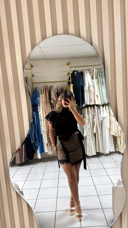 Lace Hewn Wrap Skort