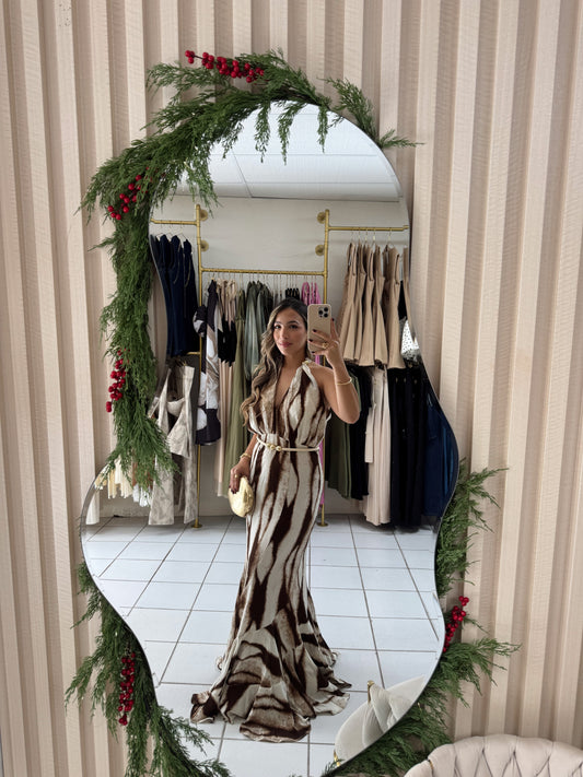 Belted Maxi Dress