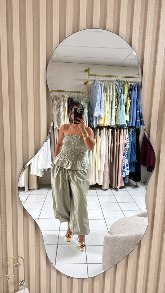 Balloon Sage Pant Set