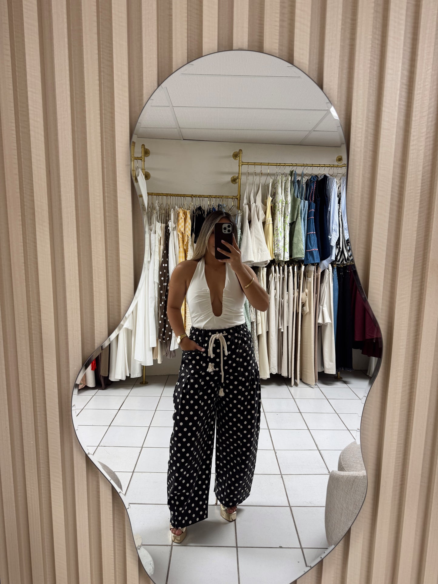 Black Polka Dot